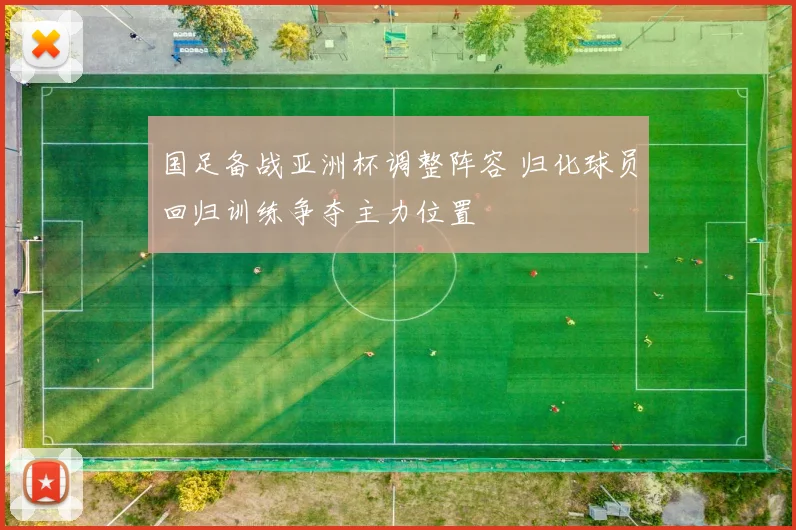 国足备战亚洲杯调整阵容 归化球员回归训练争夺主力位置